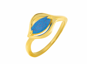 Дамски позлатен сребърен пръстен „Маслиново листо“ | HappyMarket.bg Дамски позлатен сребърен пръстен „Маслиново листо“ | Бижута