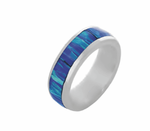 Дамски сребърен пръстен с опал - Image 1