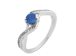 Нежен сребърен пръстен с опал - Image 1