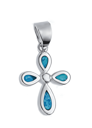 Нежна сребърна висулка Кръст - Image 1