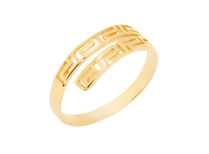 Позлатен сребърен пръстен „Двоен Меандър“ | HappyMarket.bg Позлатен сребърен пръстен „Двоен Меандър“ | Бижута