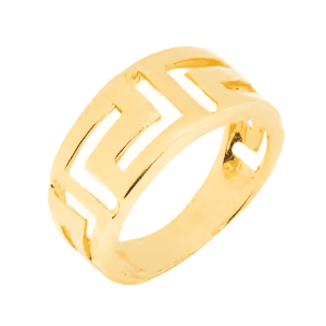 Позлатен сребърен пръстен "Ефирен лабиринт"