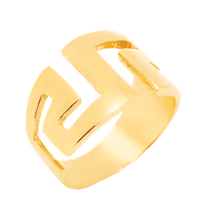 Позлатен сребърен пръстен "Голям Меандър"