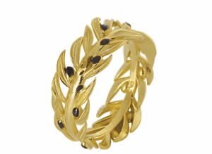 Позлатен сребърен пръстен „Корона“ | HappyMarket.bg Позлатен сребърен пръстен „Корона“ | Бижута