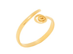 Позлатен сребърен пръстен „Изящна спирала“ | HappyMarket.bg Позлатен сребърен пръстен „Изящна спирала“ | Бижута