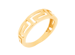 Позлатен сребърен пръстен „Изваян Меандър“ | HappyMarket.bg Позлатен сребърен пръстен „Изваян Меандър“ | Бижута