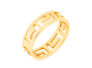 Позлатен сребърен пръстен „Класически Меандър“ | HappyMarket.bg Позлатен сребърен пръстен „Класически Меандър“ | Бижута