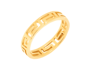 Позлатен сребърен пръстен „Меандър“ | HappyMarket.bg Позлатен сребърен пръстен „Меандър“ | Бижута