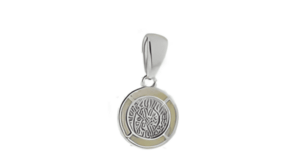 Сребърен медальон с опал и диск Фестос, XS  |  Бижута