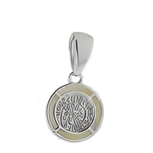 Сребърен медальон с опал и диск Фестос, XS