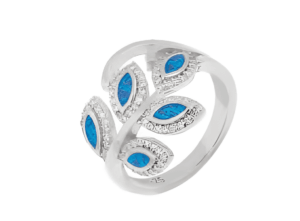 Сребърен пръстен „Изящна маслинова клонка“  |  Бижута