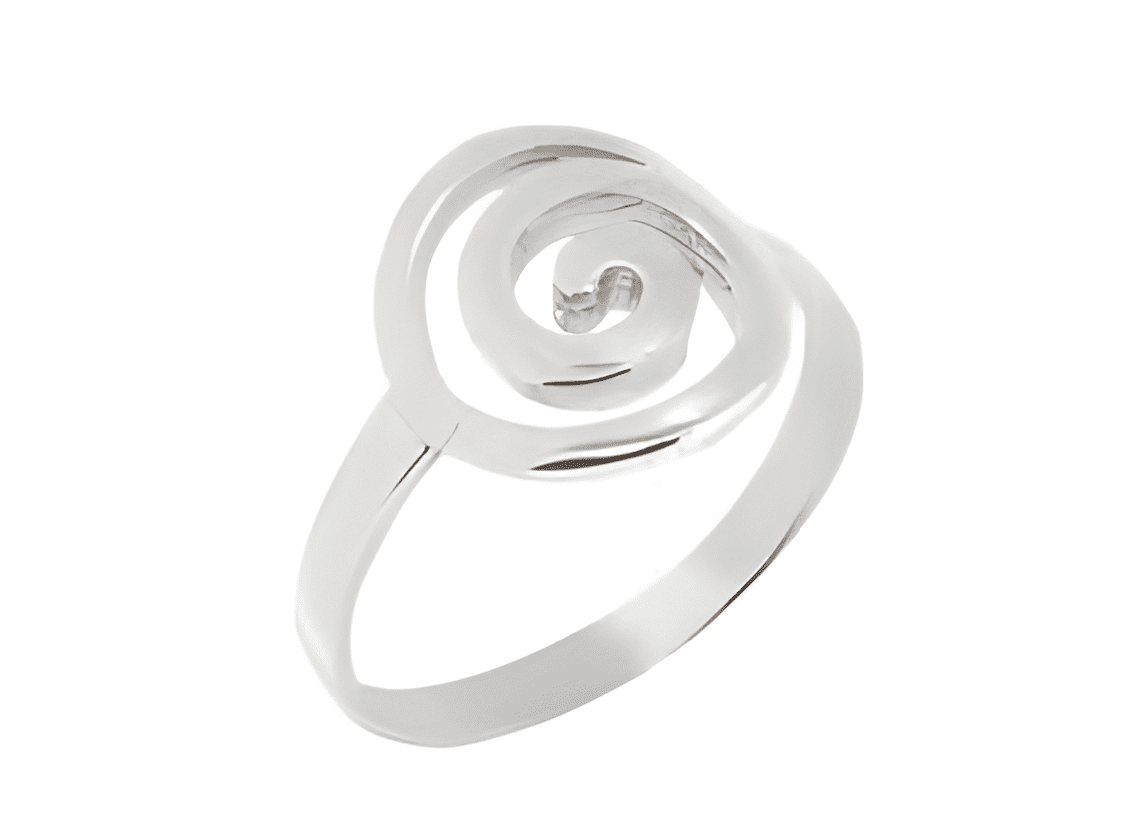 Сребърен пръстен "Малка Спирала"