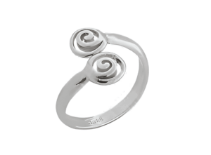 Сребърен пръстен „Нежен двоен Меандър“ | HappyMarket.bg Сребърен пръстен „Нежен двоен Меандър“ | Бижута