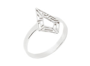 Сребърен пръстен с меандър "Хвърчило" - Image 1