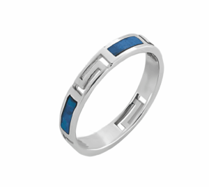 Сребърен пръстен със сияен опал  |  Бижута