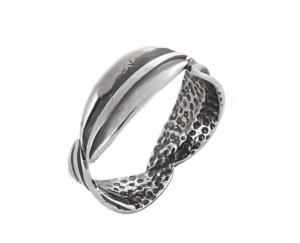 Сребърен пръстен "Вплетени маслинови листа" - Image 1