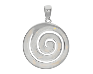 Сребърна висулка „Раковина“ с опал, голям размер | HappyMarket.bg Сребърна висулка „Раковина“ с опал, голям размер | Бижута