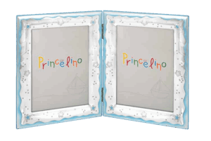 Двойна рамка за детски снимки за момче,със сребърно покритие и размери 2х 9×13см | HappyMarket.bg Двойна рамка за детски снимки за момче,със сребърно покритие и размери 2х 9×13см | Детски сребърни рамки за снимки