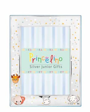 Фоторамка със сребърно покритие с животни за снимка с размери 13х18 см. | HappyMarket.bg Фоторамка със сребърно покритие с животни за снимка с размери 13х18 см. | Детски сребърни рамки за снимки