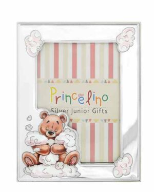 Детска рамка с розово мече – 9x13 см