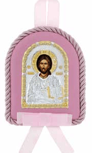 Детска икона на Спасителя Исус в сребро