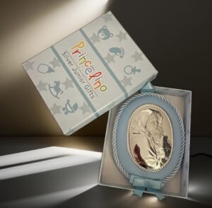 детска религиозна синя икона