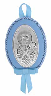 Детска сребърна икона, Дева Мария и Божествения Младенец