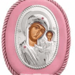 Детска религиозна синя икона Света Богородица-музикална  |  Детски икони