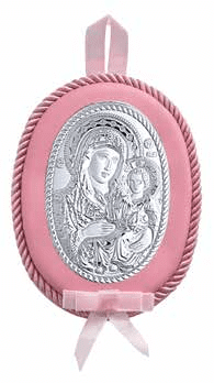 Детска религиозна розова икона Света Богородица