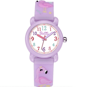 Детски часовник за момиче Фламинго розов