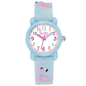 Детски часовник за момиче Фламинго син