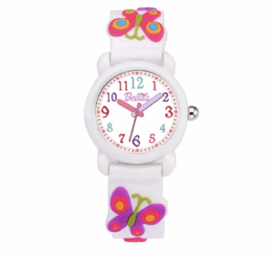 Детски часовник за момиче Пеперуди бял  |  Деца
