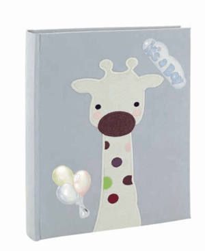 Детски албум за снимки със сребърна декорация жираф | HappyMarket.bg Детски албум за снимки със сребърна декорация жираф | Детски албуми за снимки