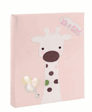 Детски албум за снимки със сребърна декорация жираф | HappyMarket.bg Детски албум за снимки със сребърна декорация жираф | Детски албуми за снимки