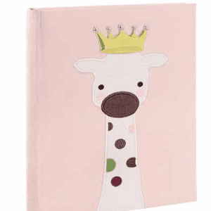 Детски албум за снимки със сребърна декорация жираф