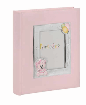 Детски фото албум за момиче, с рамка с плюшено мече  |  Детски албуми за снимки