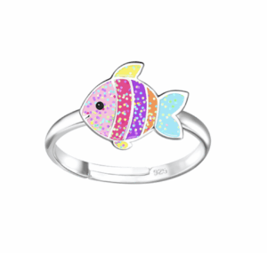 Детски сребърен пръстен Рибка  |  Детски бижута