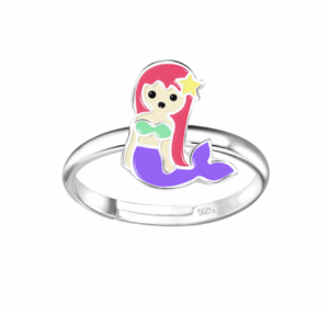 Детски сребърен пръстен Русалка  |  Детски бижута