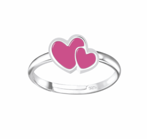Детски сребърен пръстен Сърца | HappyMarket.bg Детски сребърен пръстен Сърца | Детски бижута