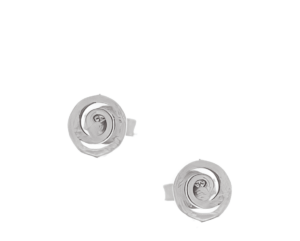 Елегантни сребърни обеци Кръгъл Меандър  |  Бижута