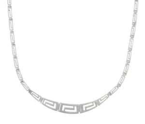 Елегантно сребърно колие меандър  |  Бижута