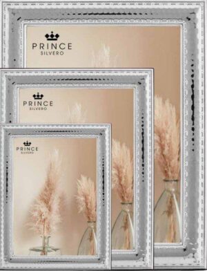 Комплект сребърни фото рамки с релефен контур 2 бр.,13х18 и 9х13см - Image 1