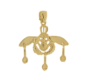 Минойски пчели – позлатена сребърна висулка, M  |  Бижута