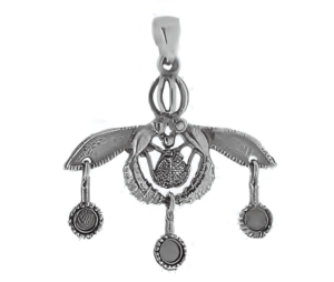 Минойски пчели - сребърна висулка, L - Image 1