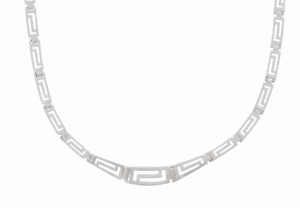 Изискано сребърно колие с меандър | HappyMarket.bg Изискано сребърно колие с меандър | Бижута