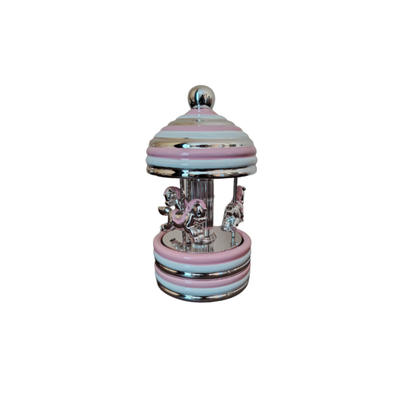 Детска музикална въртележка от сребро за момиче | HappyMarket.bg Детска музикална въртележка от сребро за момиче | Детски сувенири