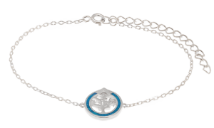 Нежна сребърна гривна „Дървото на живота“ с опал  |  Бижута