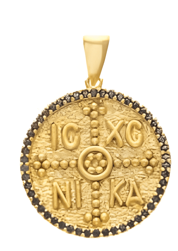 Позлатен медальон Религия