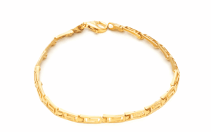 Позлатена гривна „Елегантен меандър“  |  Бижута