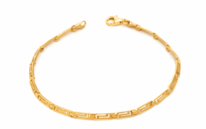 Позлатена гривна "Нежен меандър" - Image 1